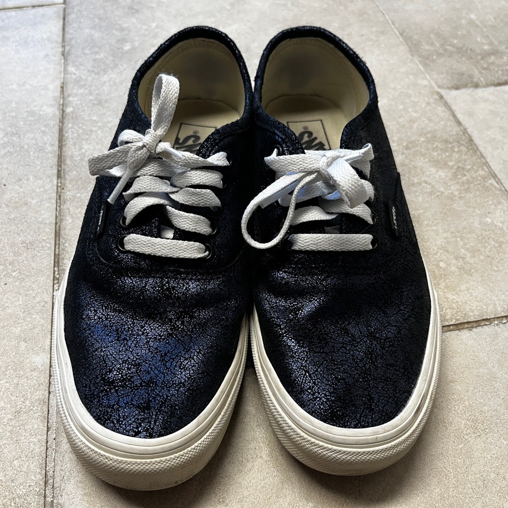 Vans Navy Blue Irridescent Sneakers